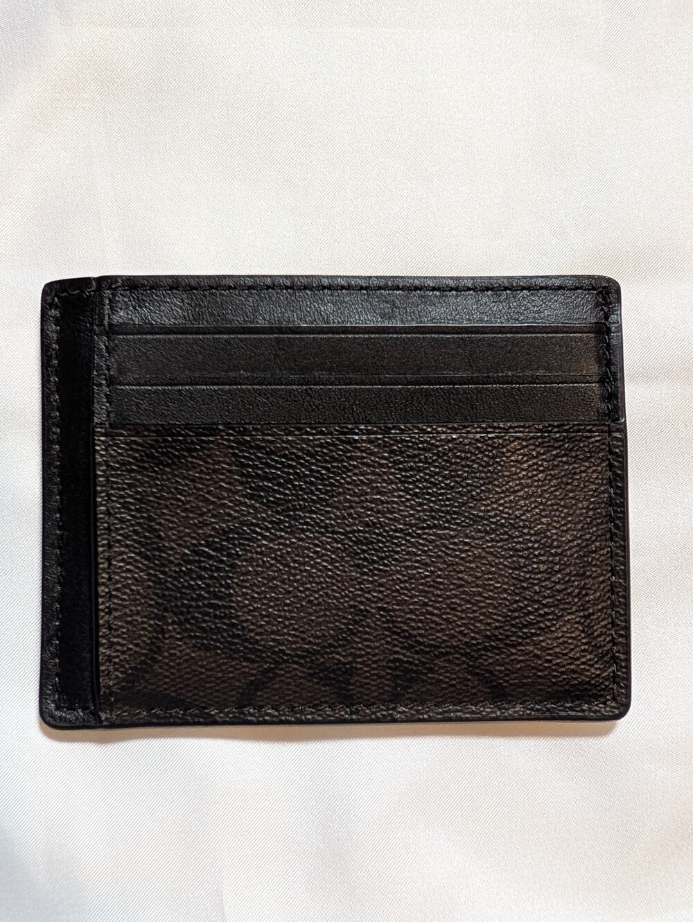 Coach Card Case In Signature Canvas